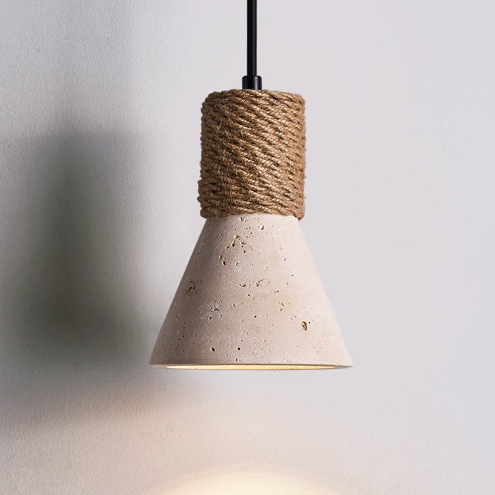 Rope Stone Cone Sconce - Vakkerlight