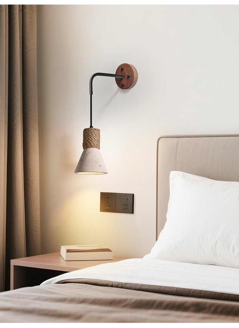 Rope Stone Cone Sconce - Vakkerlight