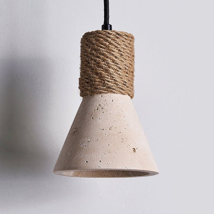 Rope Stone Cone Sconce - Vakkerlight