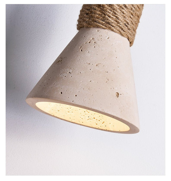 Rope Stone Cone Sconce - Vakkerlight