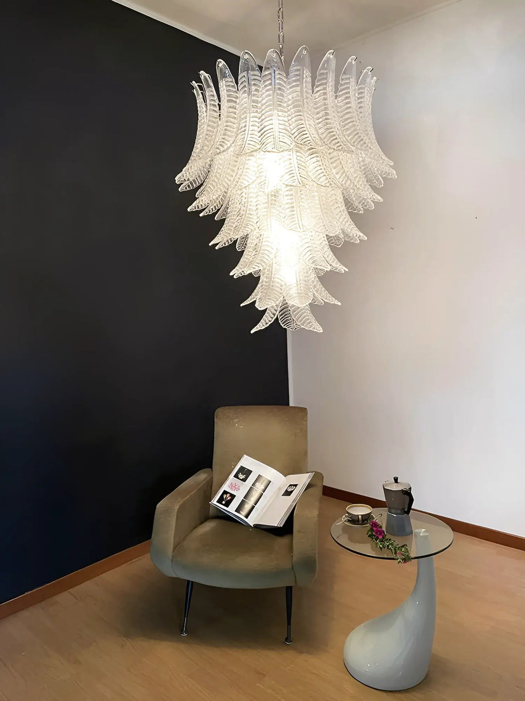 Rosalind Murano Clear Glass Chandelier - Vakkerlight