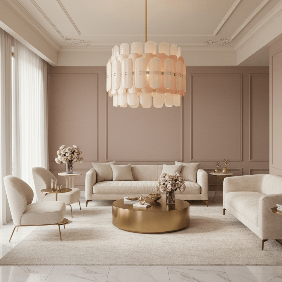 Rosalinne Petal Chandelier - Vakkerlight