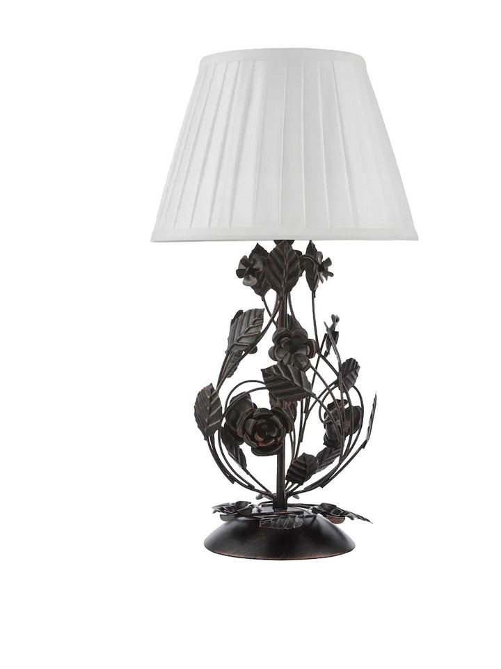 Rosaspina Wrought Iron Rose Table Lamp - Vakkerlight