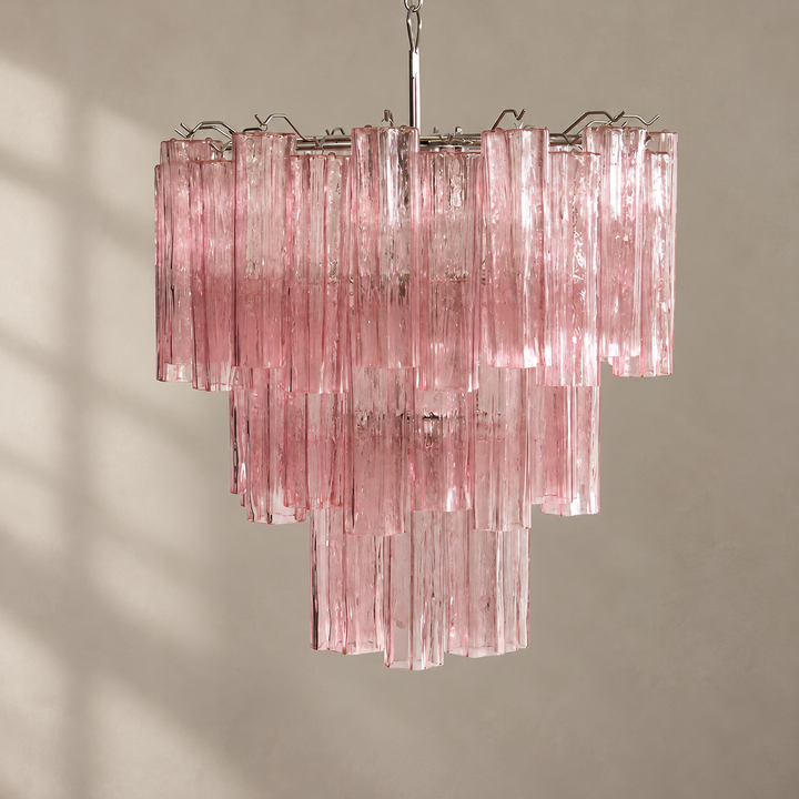 Lampadario Rose Tubes in Vetro