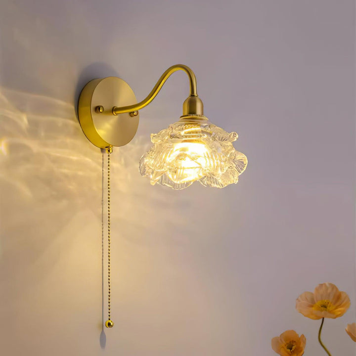 Rose Brass Wall Light - Vakkerlight