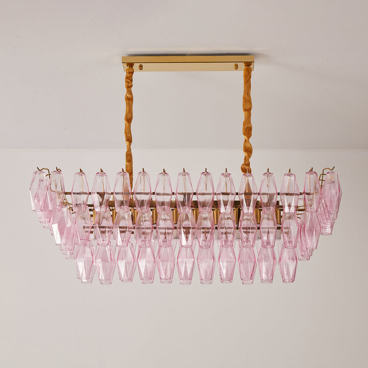 Rose Prism Glass Chandelier - Vakkerlight