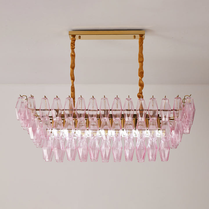 Rose Prism Glass Chandelier - Vakkerlight