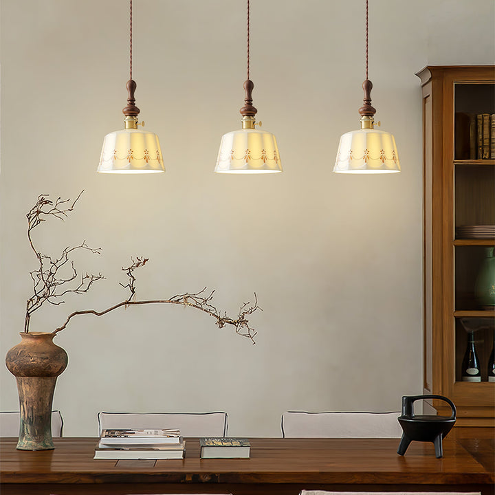 Roselind Ceramic Pendant Light - Vakkerlight