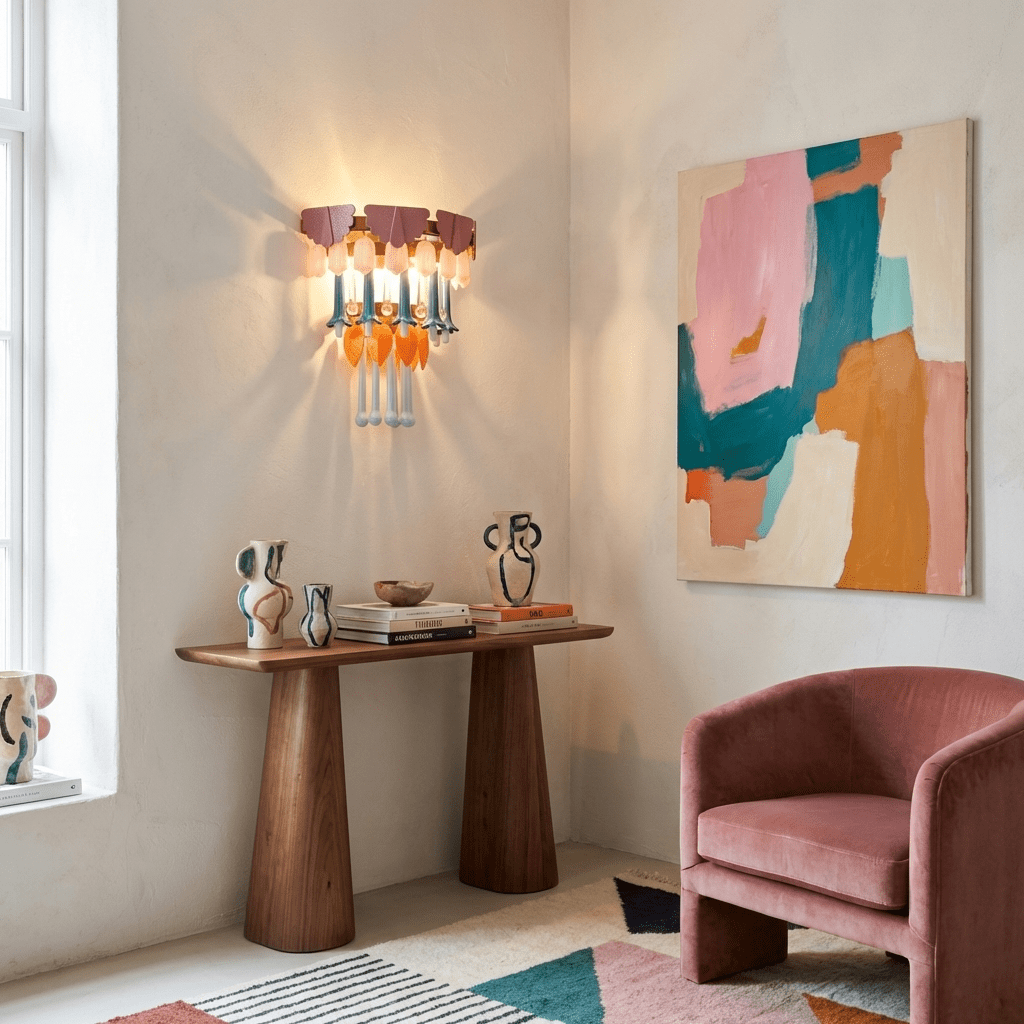 Roselle Ceramic Fringe Chandelier