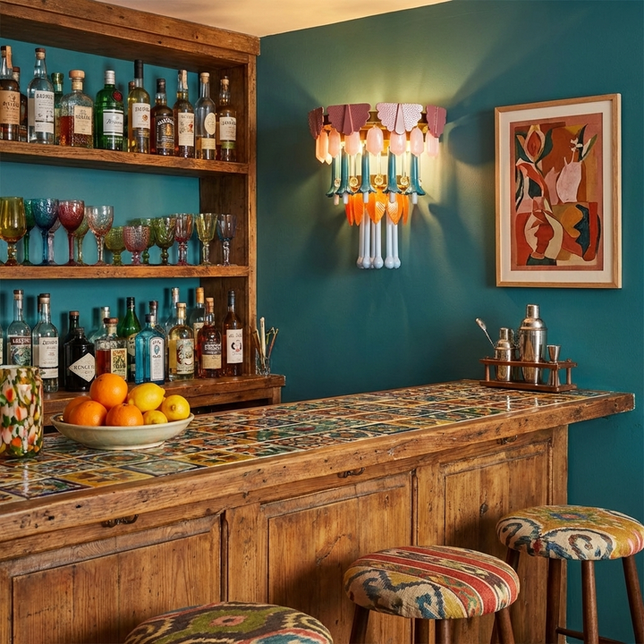 Roselle Ceramic Fringe Chandelier