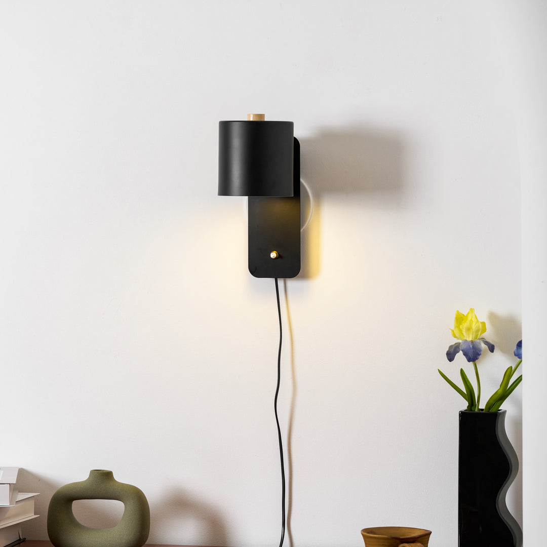 Rotatable Cylinder Plug - in Wall Lamp - Vakkerlight