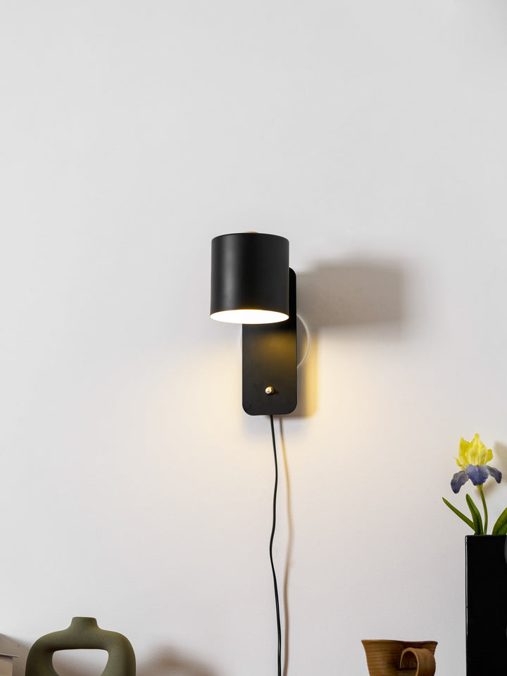 Rotatable Cylinder Plug - in Wall Lamp - Vakkerlight