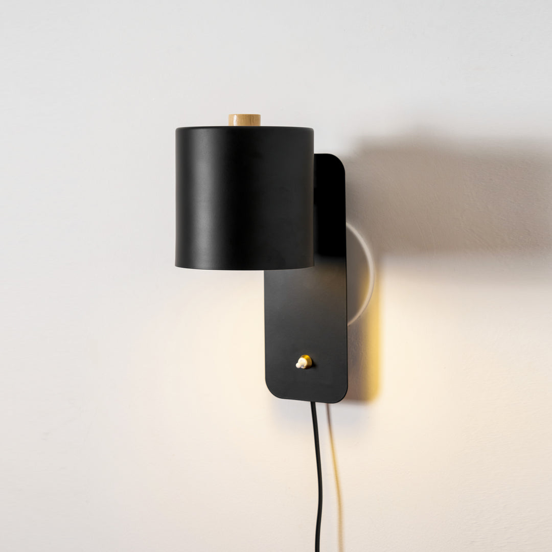 Rotatable Cylinder Plug - in Wall Lamp - Vakkerlight