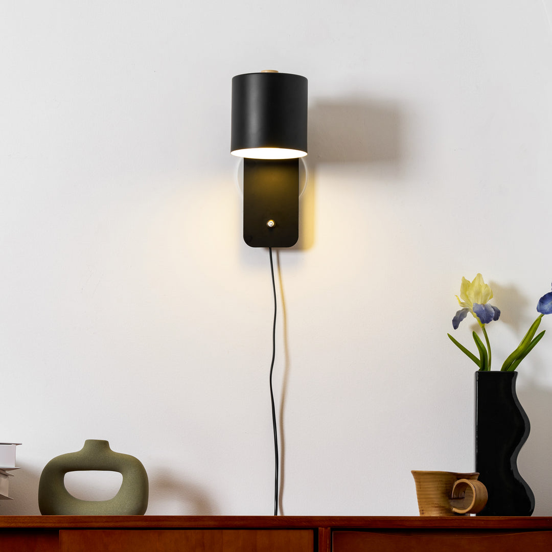 Rotatable Cylinder Plug - in Wall Lamp - Vakkerlight