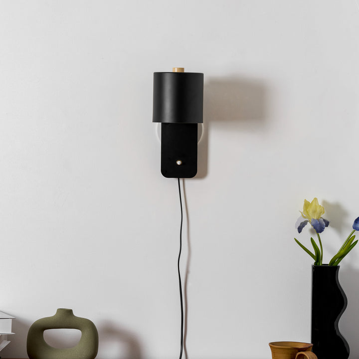 Rotatable Cylinder Plug - in Wall Lamp - Vakkerlight