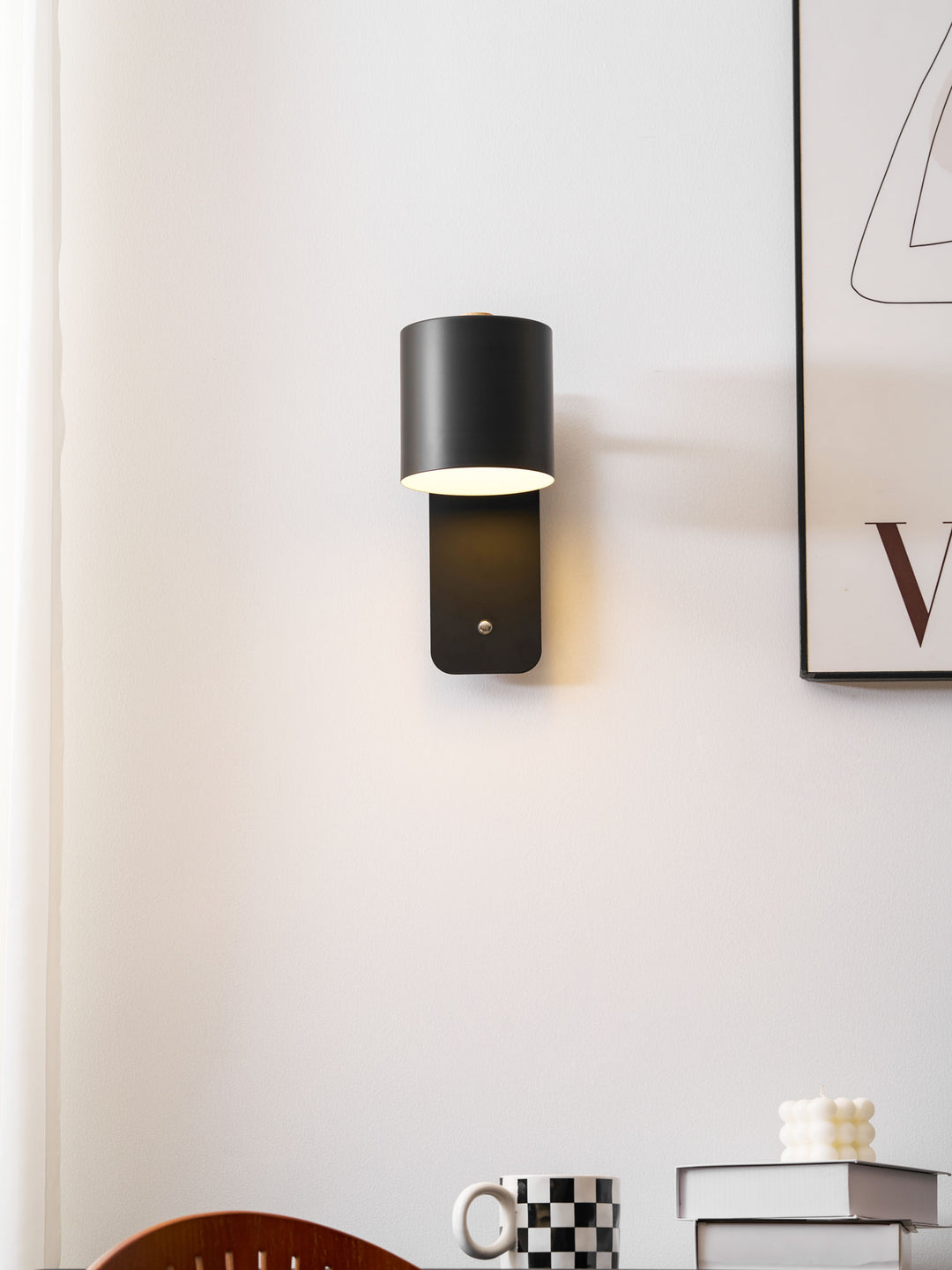Rotatable Cylinder Rechargeable Wall Lamp - Vakkerlight