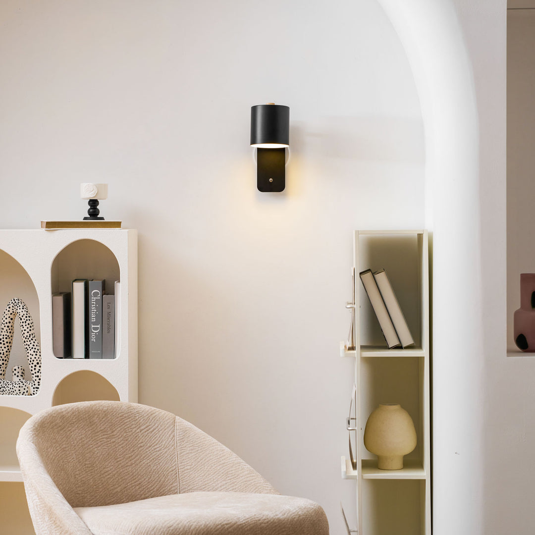 Rotatable Cylinder Rechargeable Wall Lamp - Vakkerlight