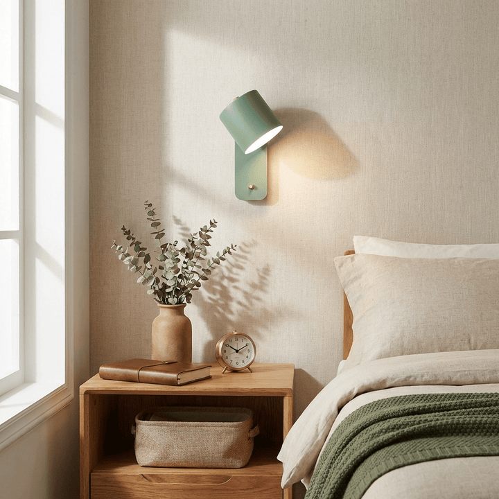 مصباح حائط اسطواني قابل للتدوير