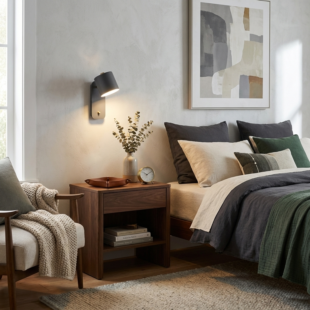 مصباح حائط اسطواني قابل للتدوير