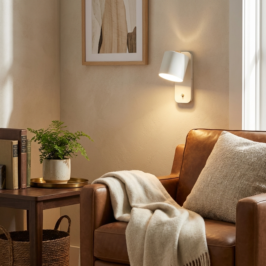 مصباح حائط اسطواني قابل للتدوير