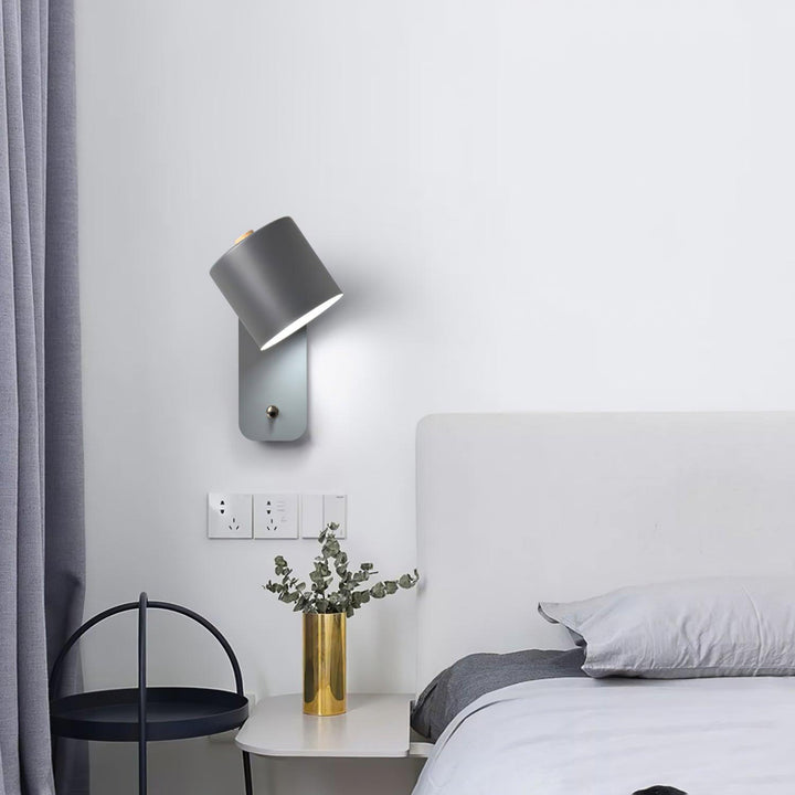 Rotatable Cylinder Rechargeable Wall Lamp - Vakkerlight