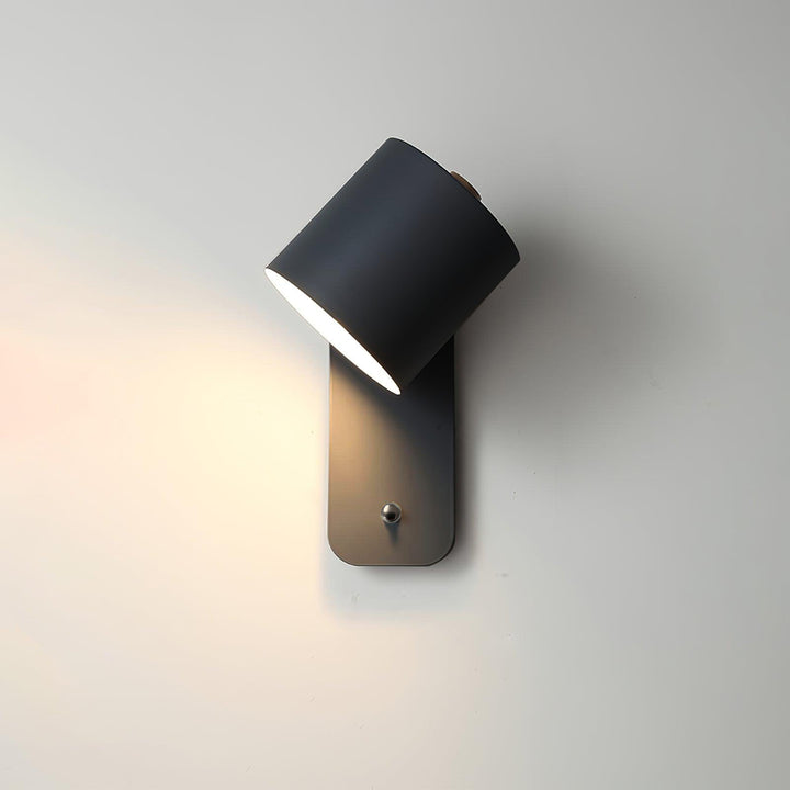 Rotatable Cylinder Rechargeable Wall Lamp - Vakkerlight