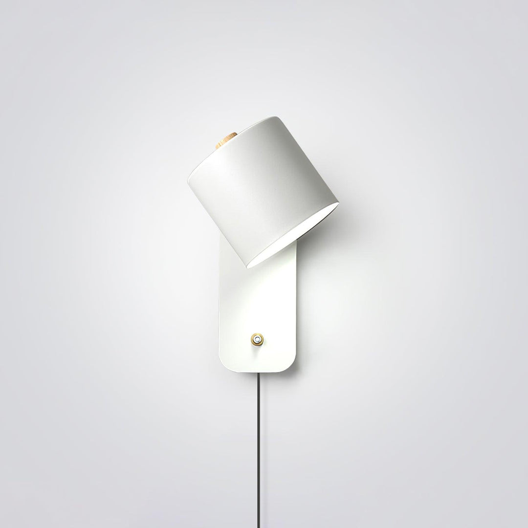 Rotatable Cylinder Plug-in Wall Lamp