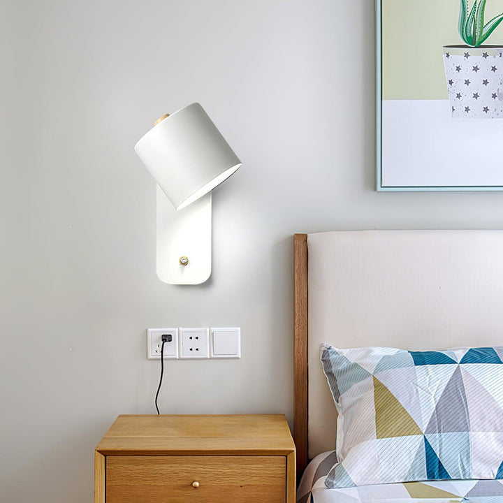 Rotatable Cylinder Plug - in Wall Lamp - Vakkerlight