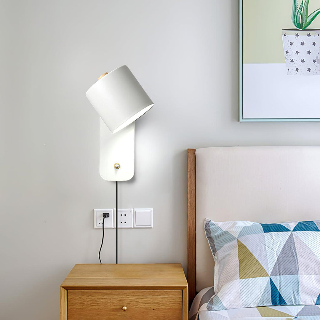 Rotatable Cylinder Plug - in Wall Lamp - Vakkerlight