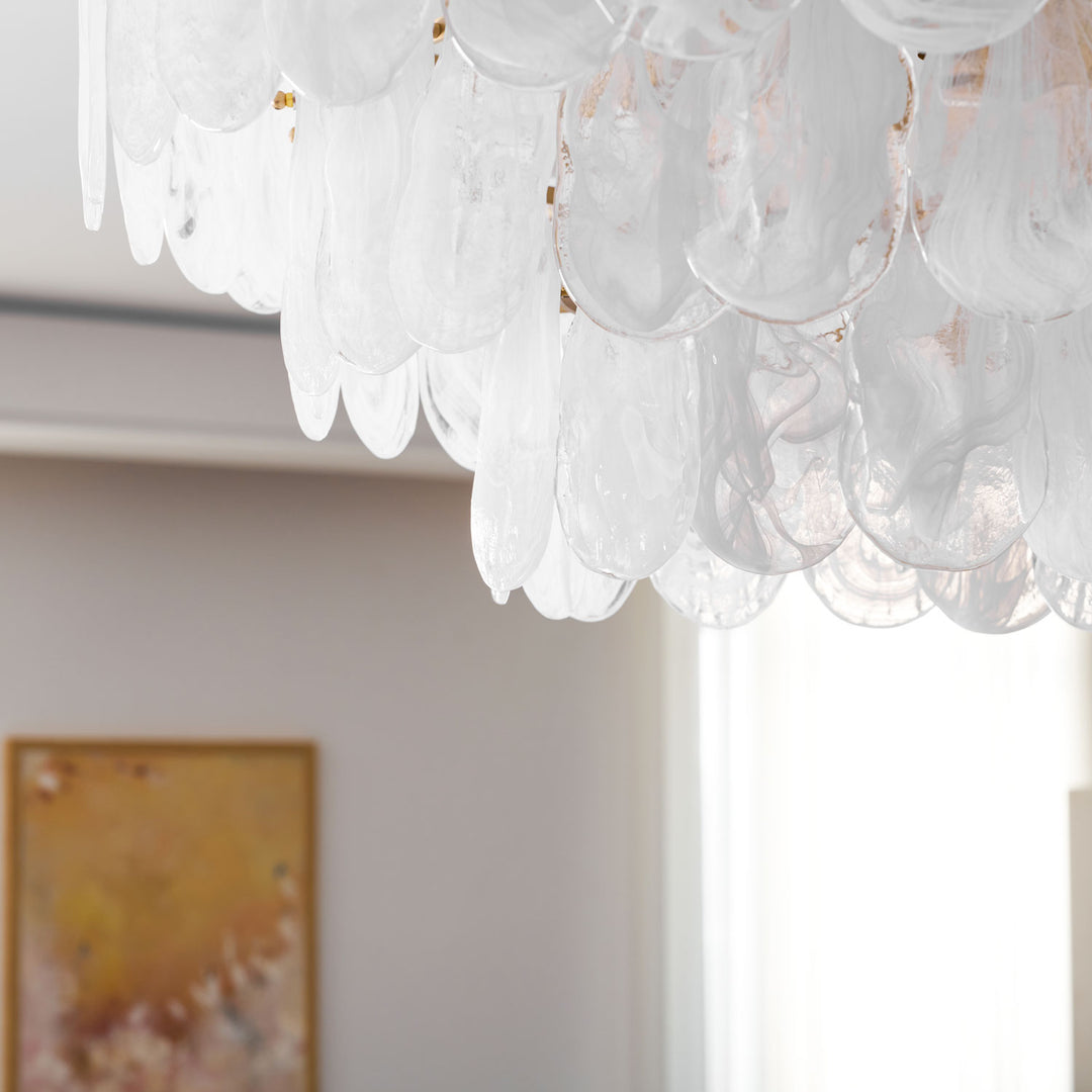 Round Cloud Glass Chandelier - Vakkerlight