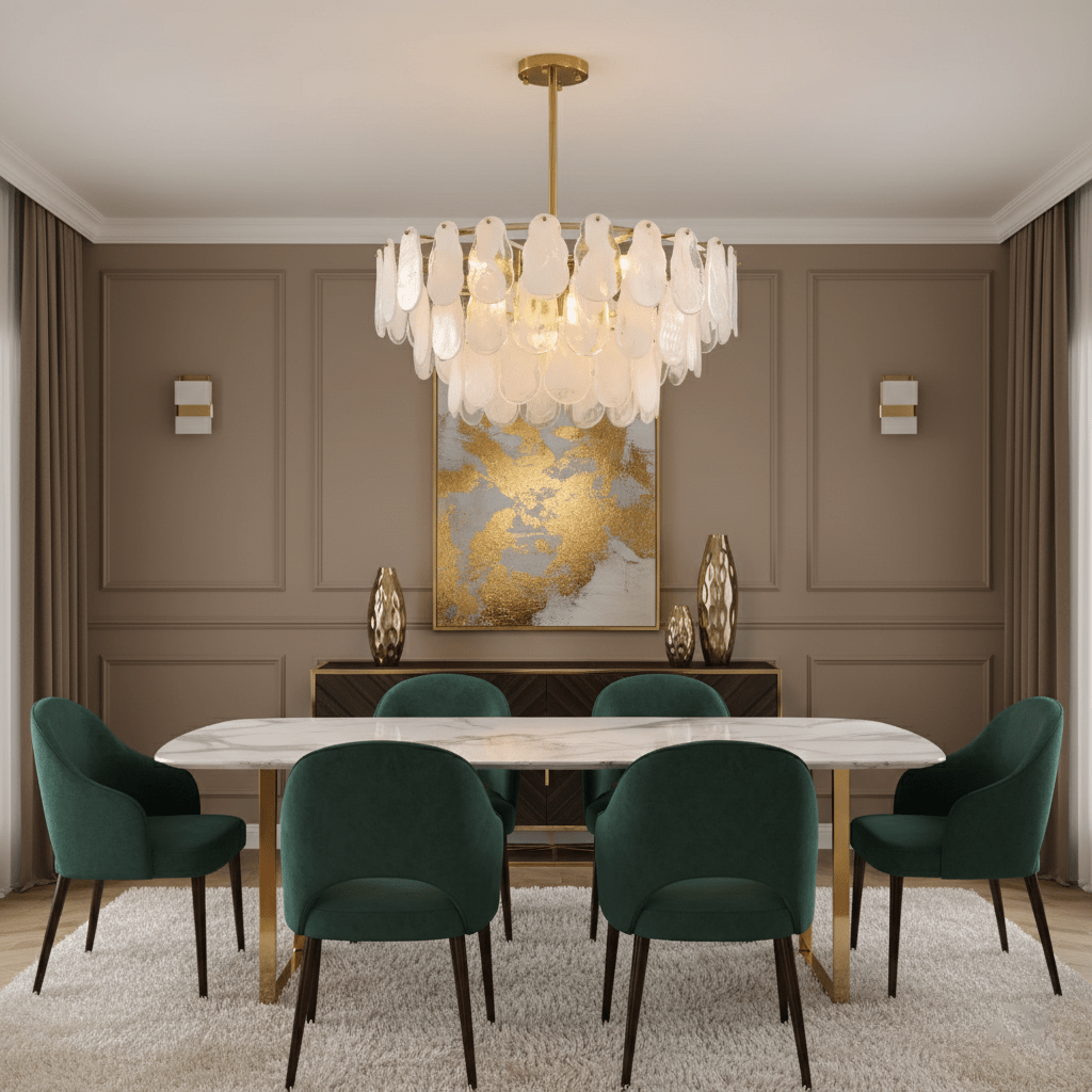 Round Cloud Glass Chandelier - Vakkerlight