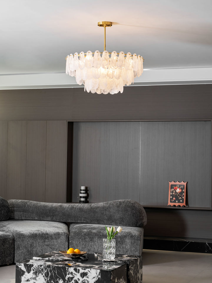 Round Cloud Glass Chandelier - Vakkerlight