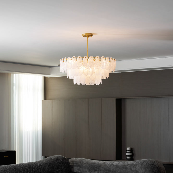 Round Cloud Glass Chandelier - Vakkerlight