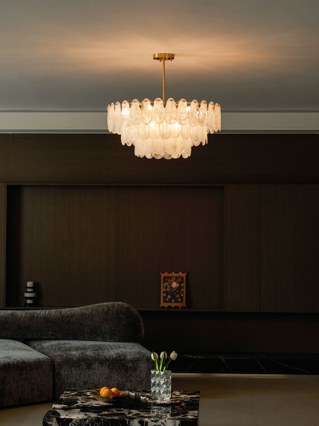 Round Cloud Glass Chandelier - Vakkerlight