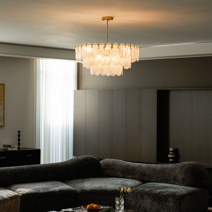 Round Cloud Glass Chandelier - Vakkerlight