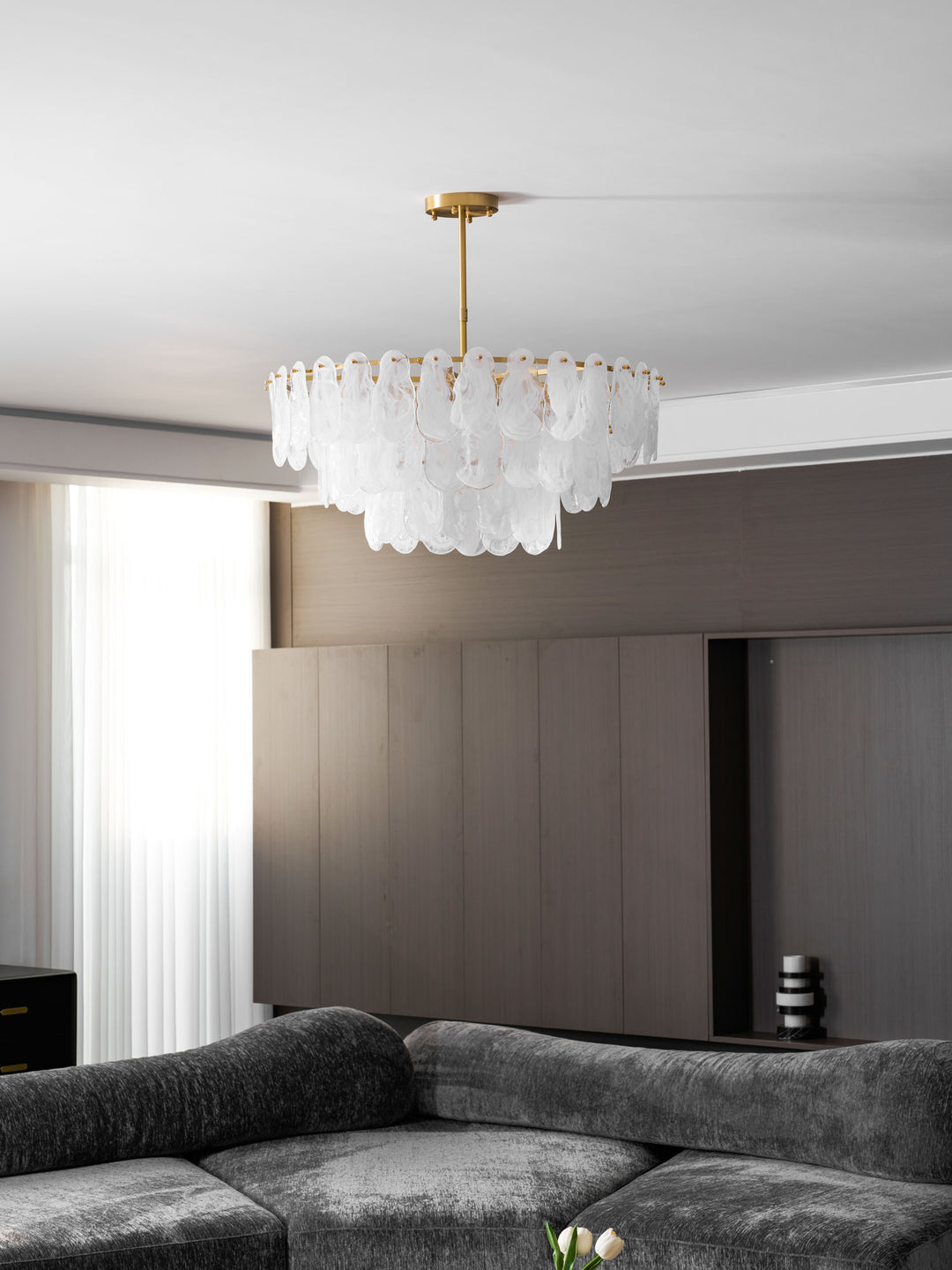 Round Cloud Glass Chandelier - Vakkerlight