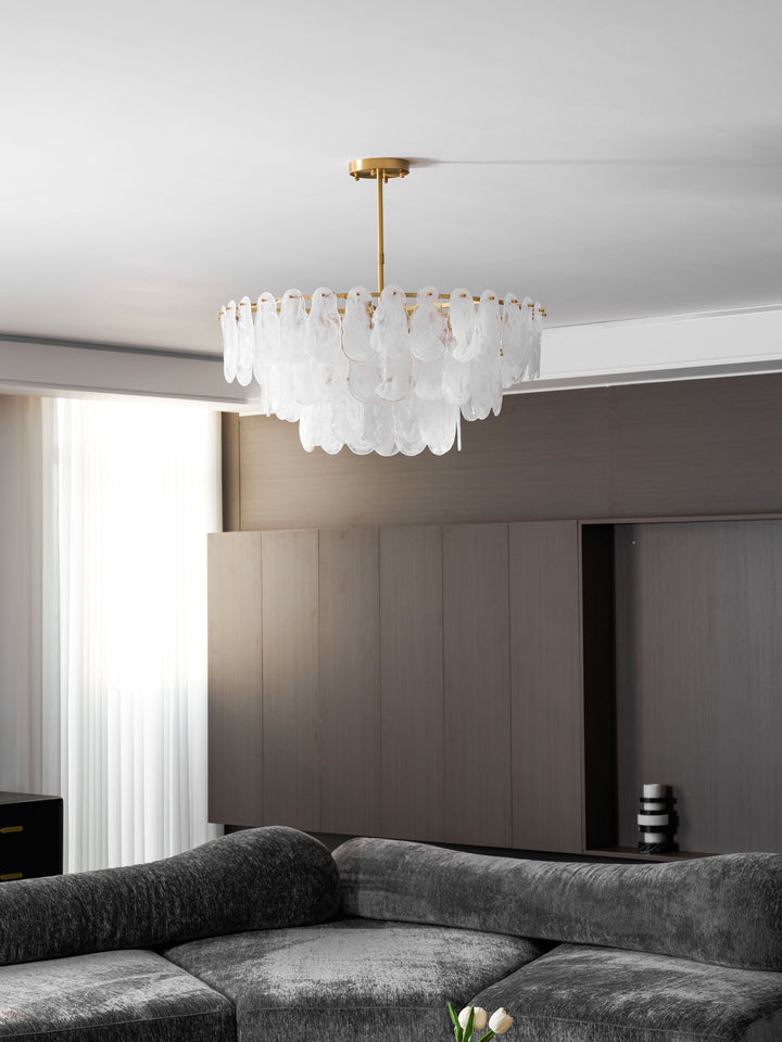 Round Cloud Glass Chandelier - Vakkerlight
