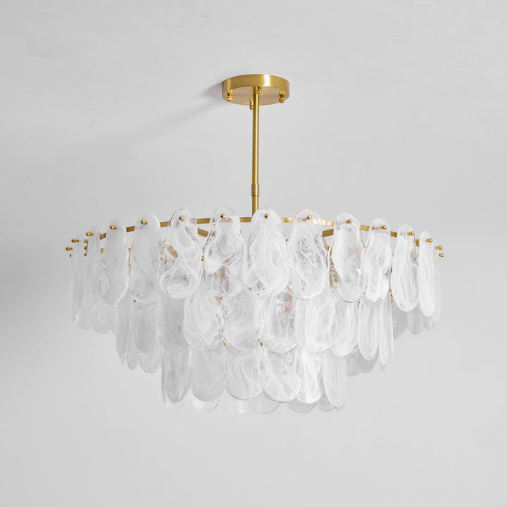 Round Cloud Glass Chandelier - Vakkerlight