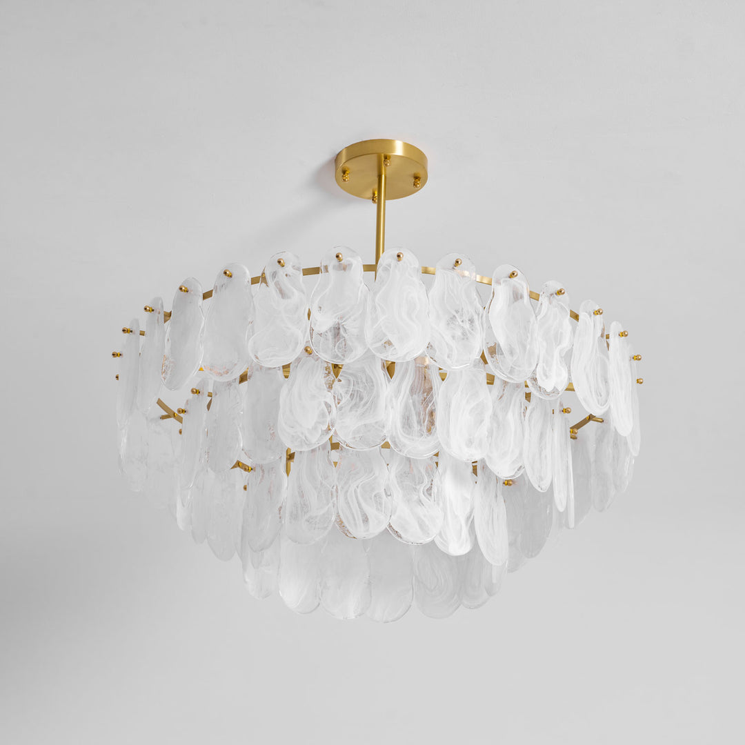 Round Cloud Glass Chandelier - Vakkerlight
