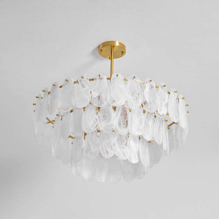 Round Cloud Glass Chandelier - Vakkerlight