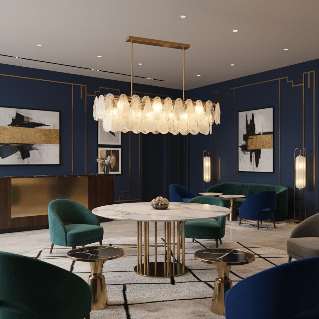 Round Cloud Glass Chandelier - Vakkerlight