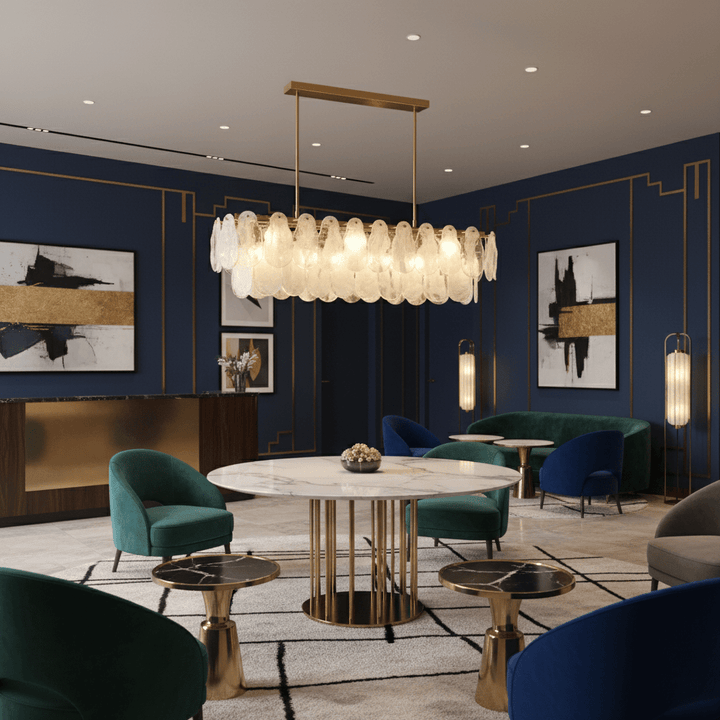 Round Cloud Glass Chandelier - Vakkerlight