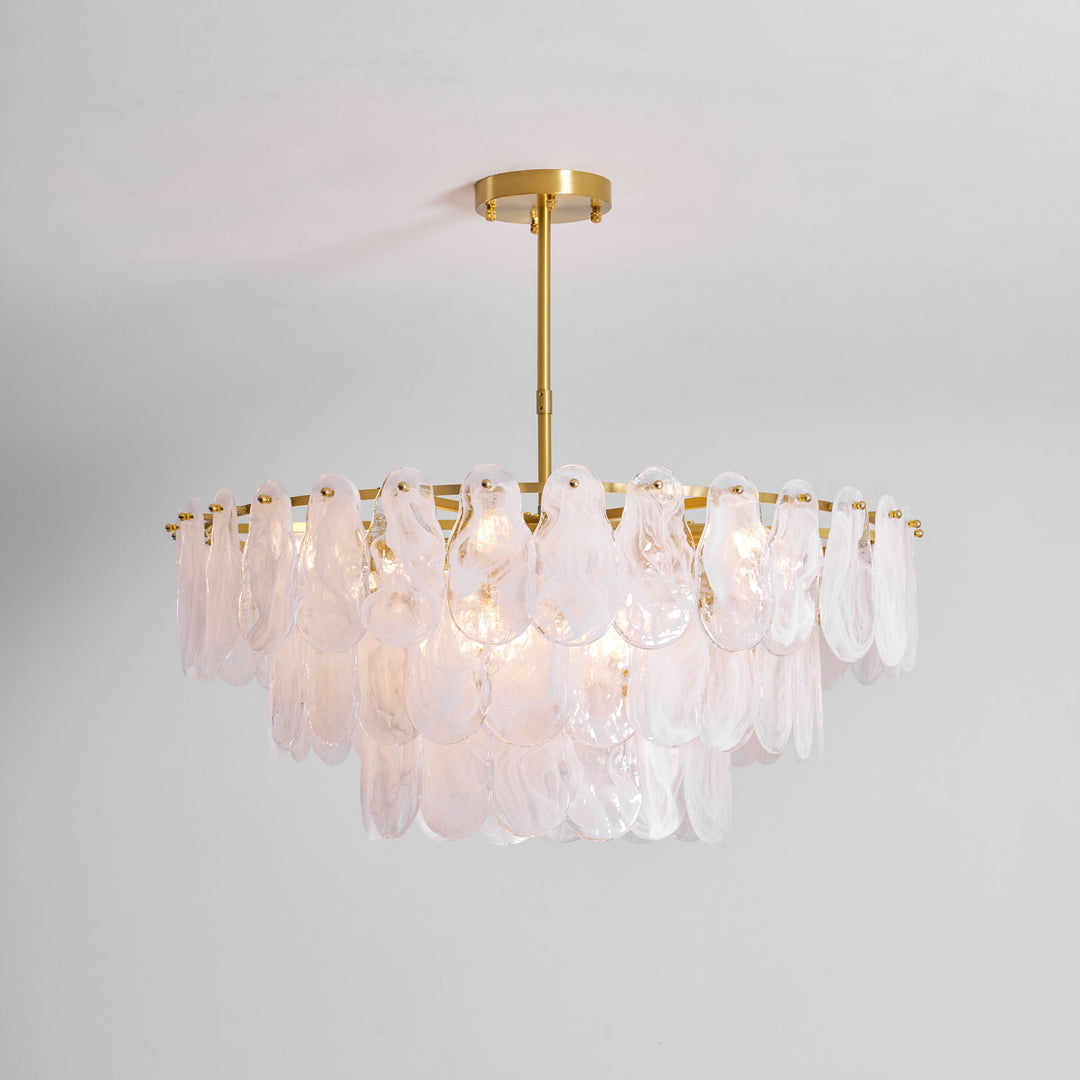 Round Cloud Glass Chandelier - Vakkerlight