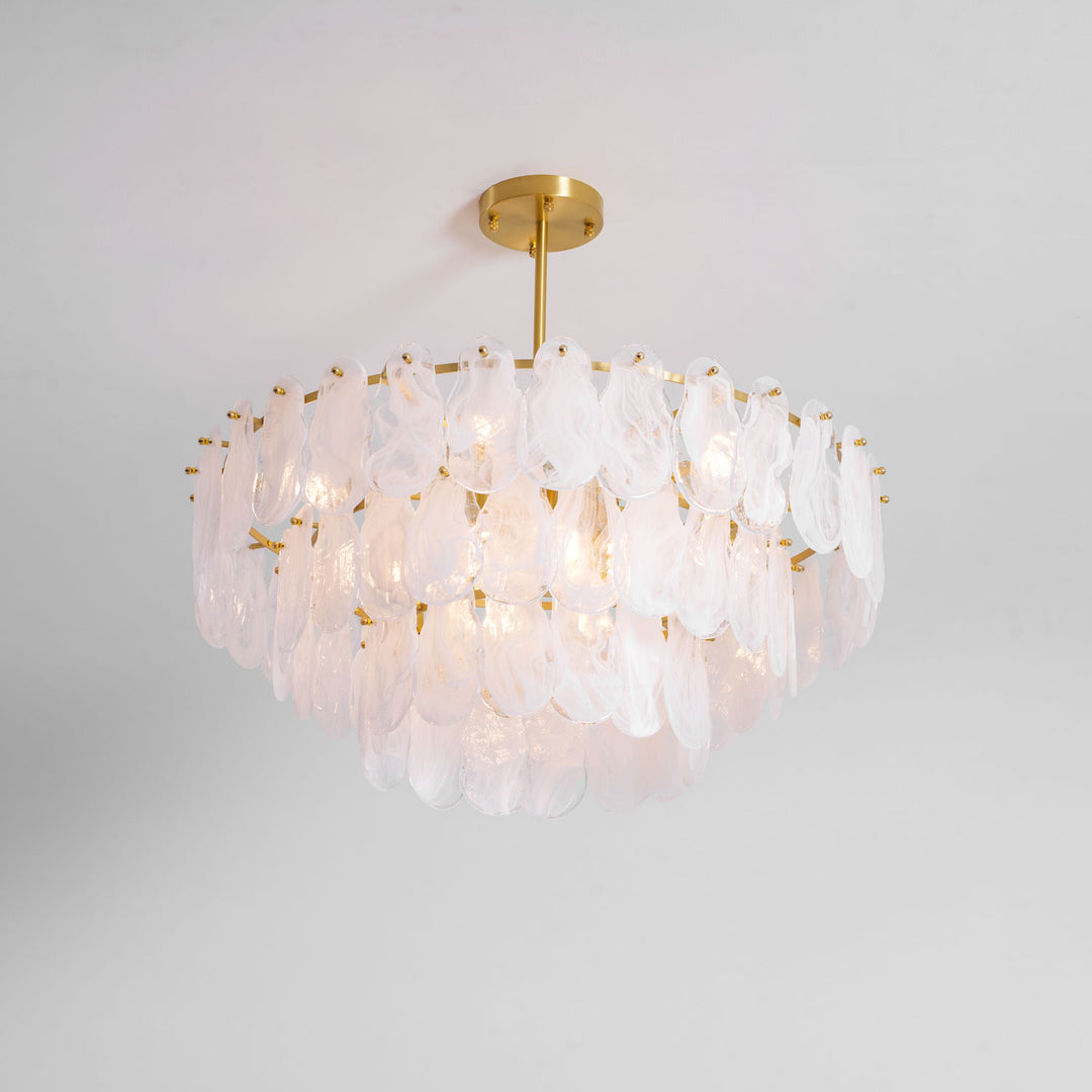 Round Cloud Glass Chandelier - Vakkerlight