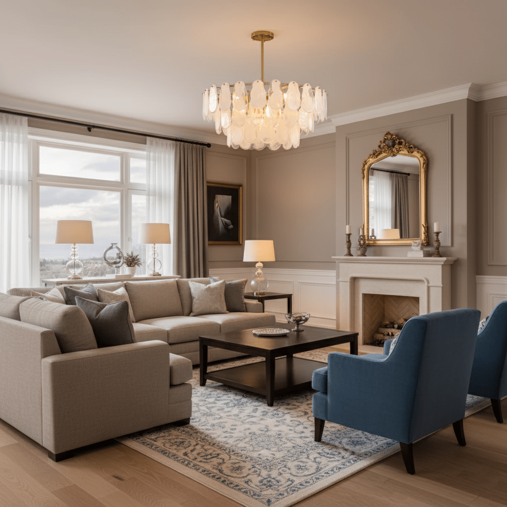 Round Cloud Glass Chandelier - Vakkerlight