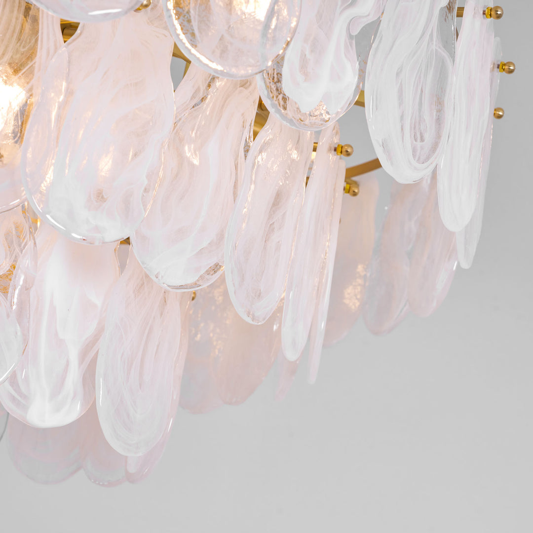 Round Cloud Glass Chandelier - Vakkerlight