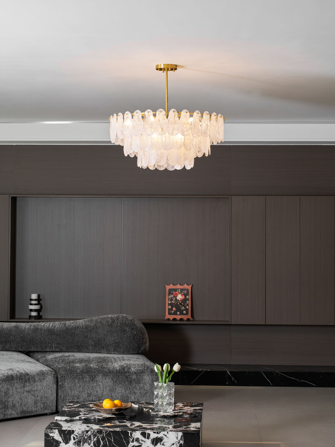 Round Cloud Glass Chandelier - Vakkerlight