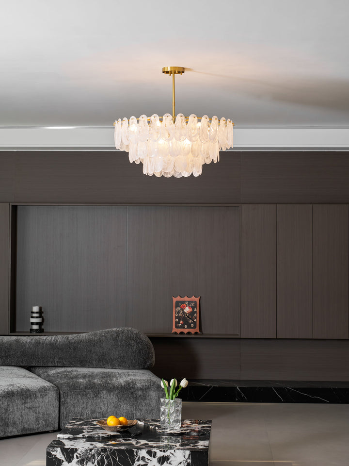Round Cloud Glass Chandelier - Vakkerlight