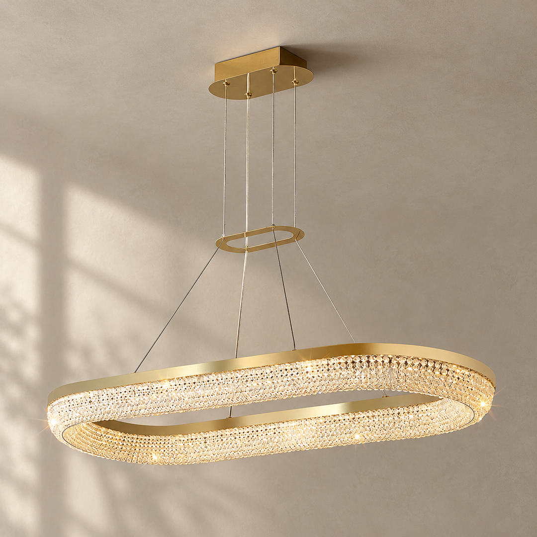 Round Ring Crystal Chandeliers