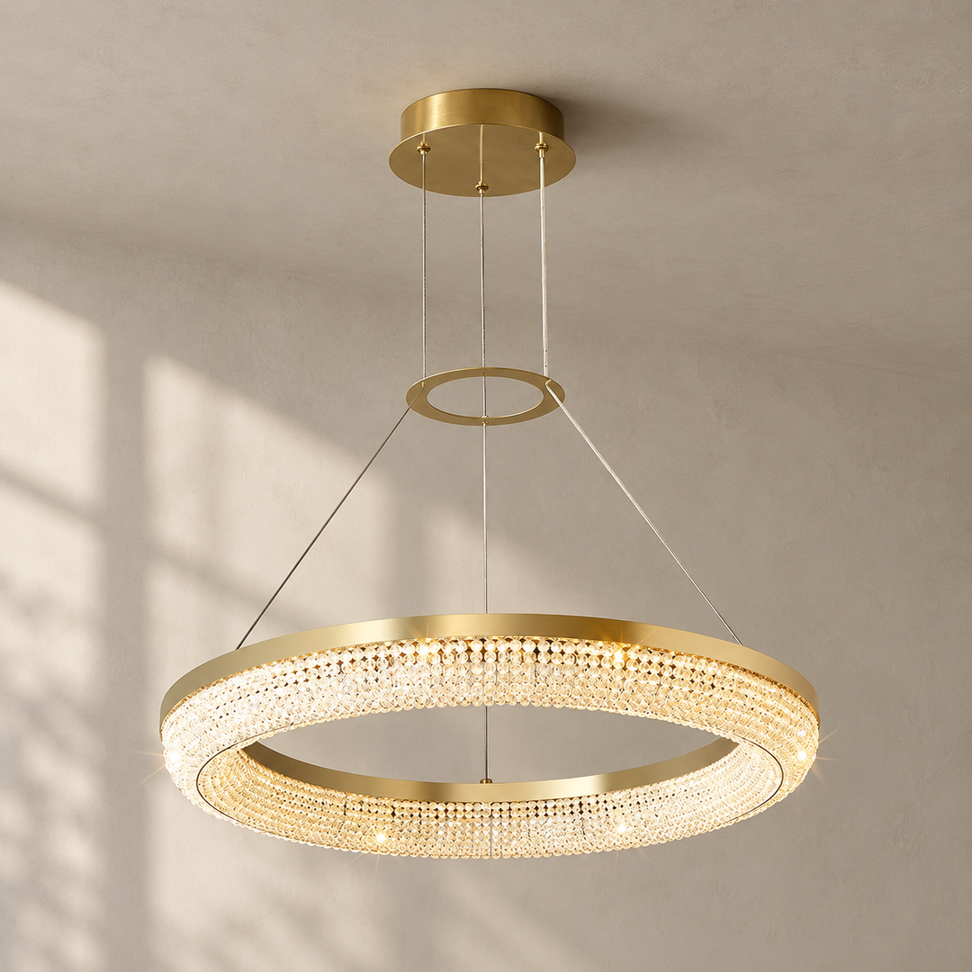 Round Ring Crystal Chandeliers